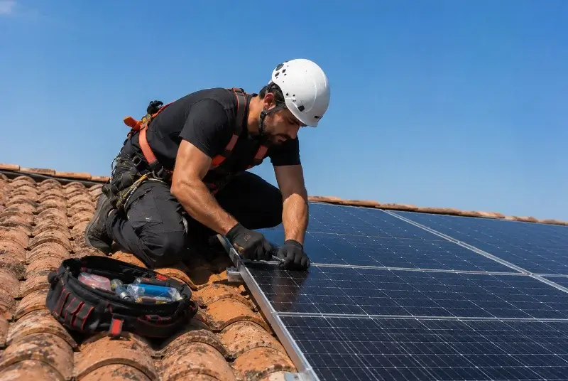Maintenance et monitoring de panneaux solaires à la Boussac